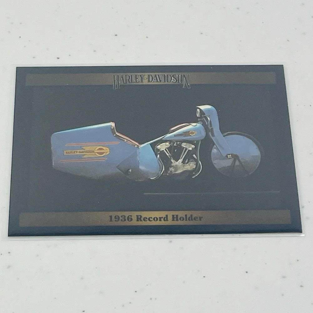 1992 Collect A Card Harley Davidson Series 2 1936 Record Holder Trading Card